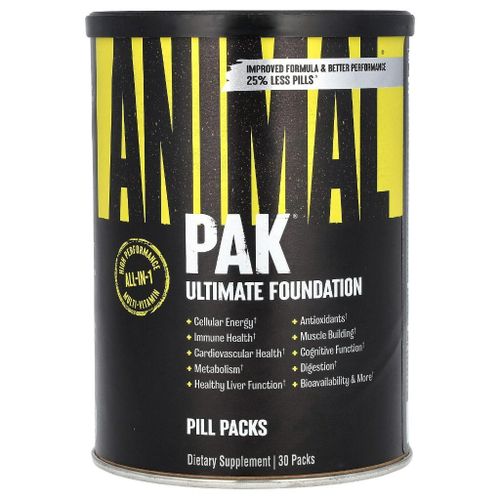Animal Pak Ultimate Foundation All-In-One Multi-Vitamin - 30 Pill Packs