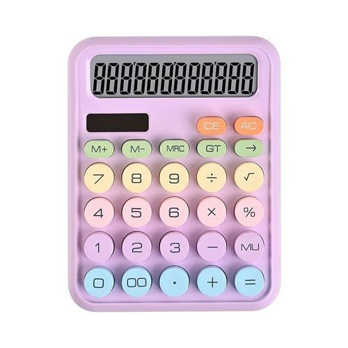 Desktop Electronic Calculator with Large Display – Colorful Design