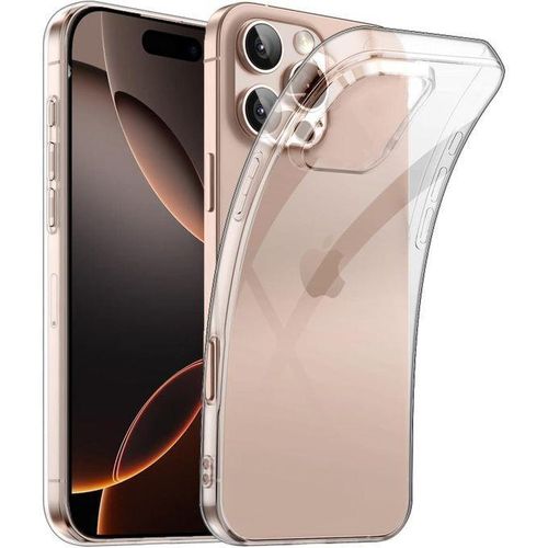 Simple Clear Case Compatible with iPhone 16 Pro, Clear Case, Full Body Protection TPU Shockproof Anti-Yellow Phone Cover - Clear (iPhone 16 Pro)