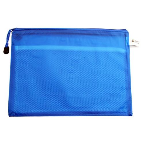 Zipper Pouch Mesh Blue A3 Model S6646-3B