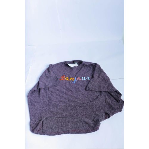 Long Sleeves Loose Heather Light Grey Top - Grey - ONE SIZE FITS ALL N/A