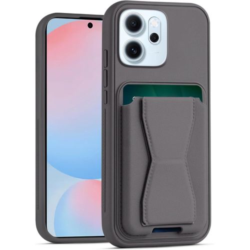 جراب جلد بتصميم محفظة متوافق مع اوبو رينو 14F اوبو رينو 14 اف اس، غطاء خلفي من الجلد مع اطار من البولي يوريثين الحراري، حافظة جوال واقية مضادة للصدمات مع حامل بطاقات (ارجواني فاتح)