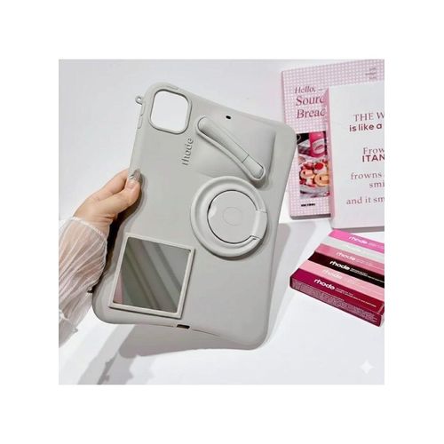 rhode 3D Lipstick Make-up Silicone Case For iPad Air 11 Inch 7th6th Generation M3M2 20252024 for iPad Air 5th4th Generation Case 20222020 lip Gloss Rope included