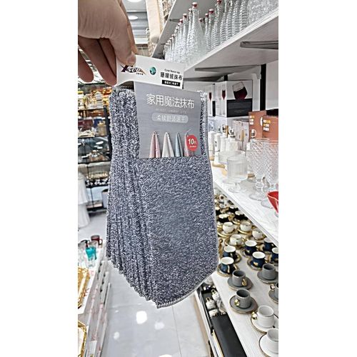 10-piece microfiber kitchen cleaning towels 25 x 25 cm highly absorbent lint-free wiping and polishing cloths suitable for cleaning dishes marble glass and household appliances