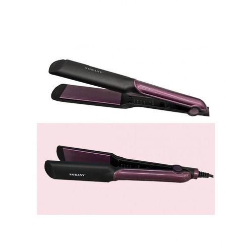 SY-6505 Hair Straightener - Ceramic - 750 °F - Black/Purple
