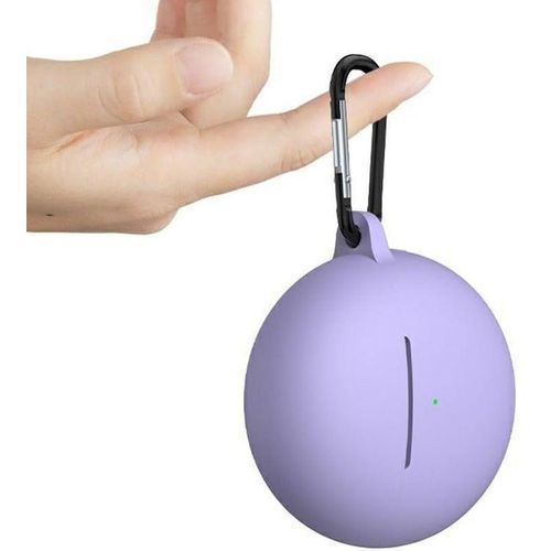 جراب سيليكون متوافق مع سماعات هواوي فري بودز 7i غطاء حماية من السيليكون الناعم جراب مقاوم للصدمات مع مشبك تعليق لسماعات هواوي فري بودز 7i أزرق داكن