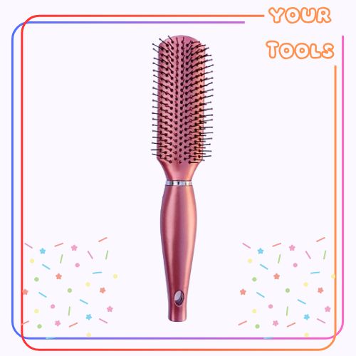 فرشاة شعر - للشعر الكثيف - لون بورغندي - 1 قطعة