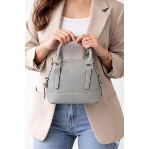 Cross Bag Leather distinctive ZC-4 - Gray