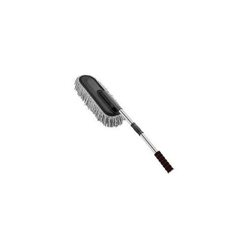 Car Duster, Multipurpose Car Wash Brush Exterior and Interior Microfiber Duster with Extendable Handle for Cleaning - Grey