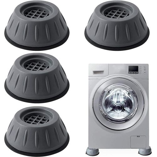 Adjustable Washing Machine and Furniture Bases, 4 pieces, Vibration Prevention, Shock Absorption, Durable Waterproof Material, Easy Installation, Floor Protection (Cone)