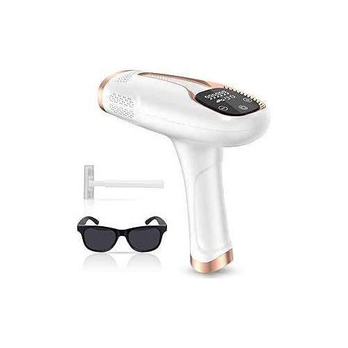 Hair Remover Flashes Permanent Painless Hair Removal with 2 Flash Modes and 5 Light Intensity for Body Face Armpits