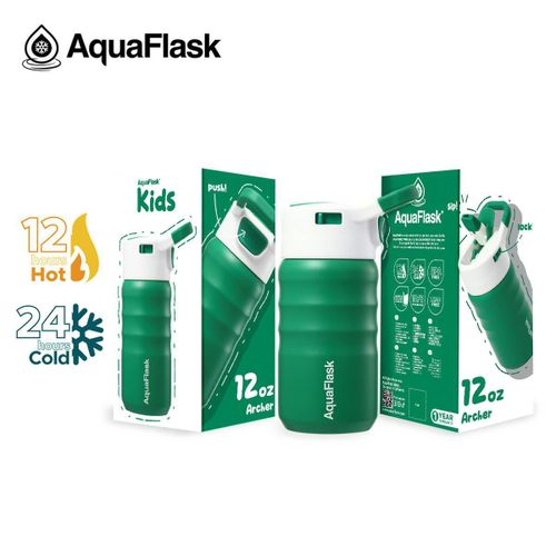 Stainless Steel Water Bottle KID STRAW SIP 12oz (355ml) ARCHER