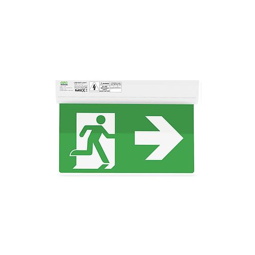 LED Emergency Exit Sign Light - 3 Hours Backup - IP43 - Maintained & Non-Maintained - 5 Years Warranty