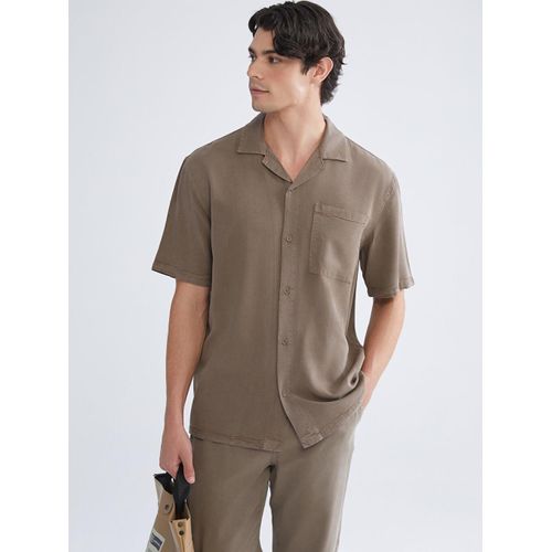 Regular Fit Long Sleeve Gabardine Men's Shirt