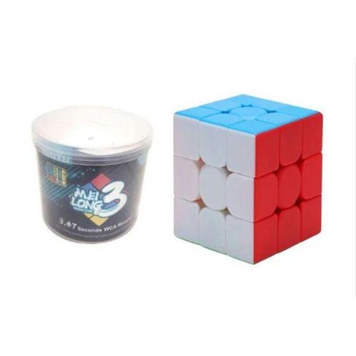 المكعب السحري الجيني 3x3 بدون ملصقات في صندوق الحصالة تون