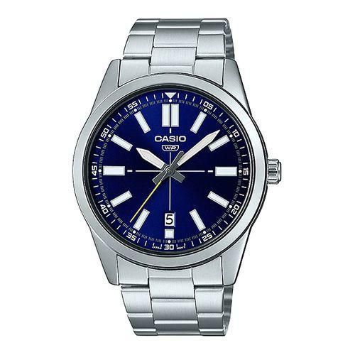 Watch For Men Mtp-Vd02d-2eudf Analog Stainless Steel Band Blue