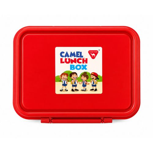 My First Lunch Box - 3 Compartments with Mini Sauce Container - Red