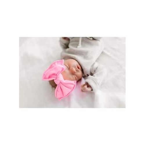 Girls cotton headband sizes from newborn to 5 years pink color