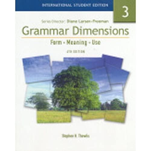 Grammar Dimensions: With Infotrac Bk. 3