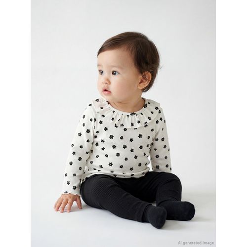 Floral-Print Baby Girl Blouse And Leggings Set