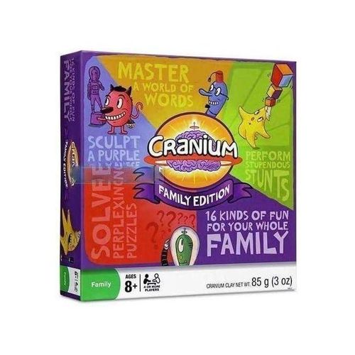 Genetic Denim Cranium Family Edition Board Game, 16 Types of Fun Activities, Ages 8+