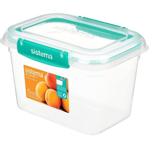 Klip IT Plus Reactangle Food Storage Box, Minty Teal