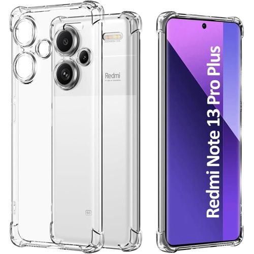 ch Clear Shockproof Corners TPU Case for Xiaomi Redmi Note 13 Pro Plus 5G - Transparent