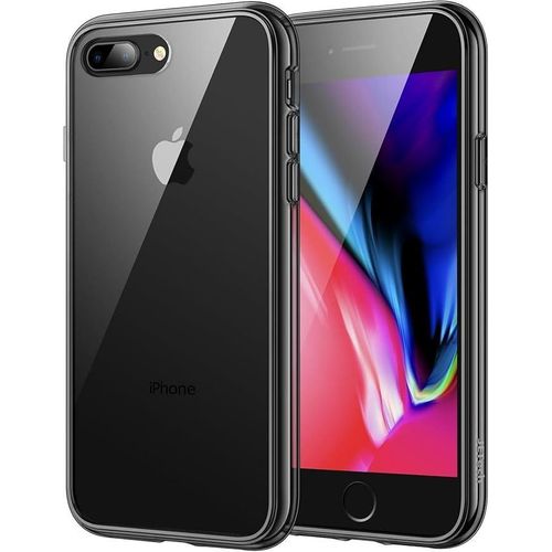 Fusion Bold Case for iphone 7 Plus, Firm Grip Frame Style Anti-Yellowing Clear Hard Back Shockproof Bumper Cover iphone 7 Plus