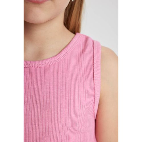 Girl Crew Neck Slim Fit Athlete - Pink
