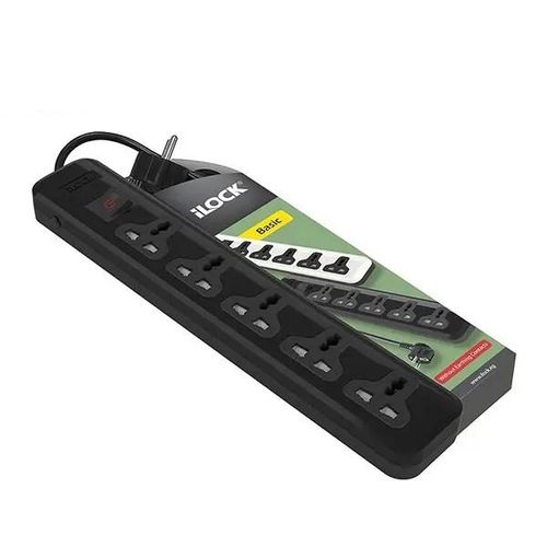 Power Strip 5 Universal Outlets Without Earthing – (Basic)