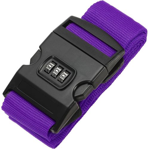 Luggage Straps Suitcase Straps Adjustable Luggage Belts Strap with Combination Lock for Luggage Suitcases Travel - Multicolor