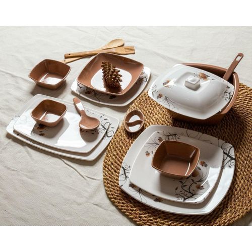Unbreakable Pure Melamine Dinnerware Set
