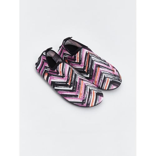 Patterned Women's Aqua Shoes