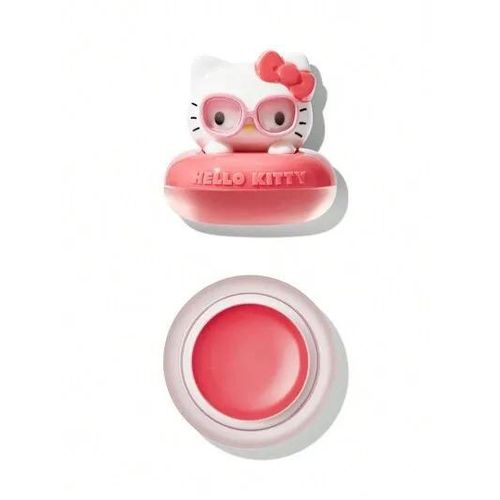 Hello Kitty Coastal Charm Cream Blush, Cream-to-Powder Natural Flush Face & Cheek Blush Pot with Matte Finish