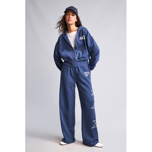 Wide Fit Thick Star Print Sweatpants