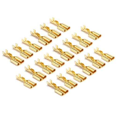 Wire Terminals Connector, Electrical Connector Tramel, Wire End Clip Lugs for Industrial Copper Connections - (20) pieces