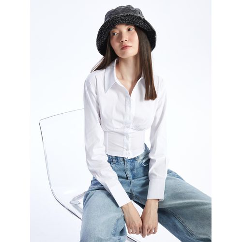 Crop Poplin Women's Shirt