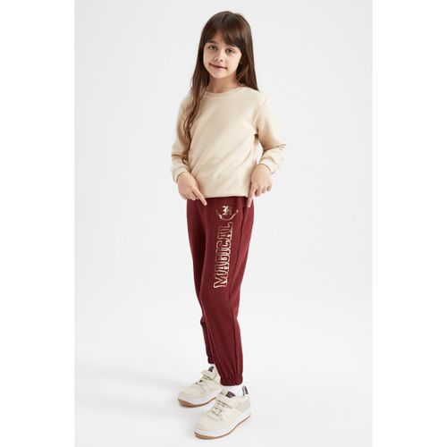 Girl Regular Fit Trousers - D.Bordeaux