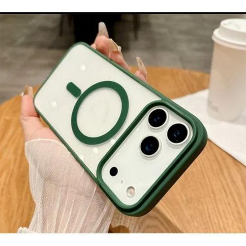 Slim Magnetic Phone Case for iPhone 17 Air Compatible with MagSafe, Full Camera Lens Protection, Ultra Slim and Lightweight, 6.5 Inch Screen (Green)