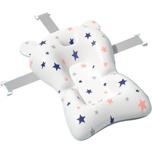 Baby Bath Floating Pillow - Non-Slip Bathtub Seat Support Mat for Newborns
