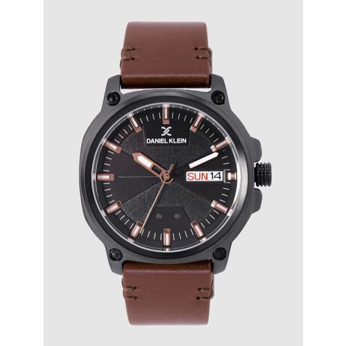 Premium Men Coffee Brown Analogue Watch DK12214-5