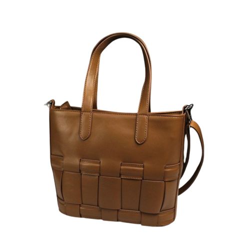 Stylish Braided Leather Bag Shine Tote Bag