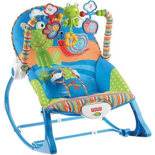 A uniquely designed folding rocking chair, perfect for toddlers and babies.