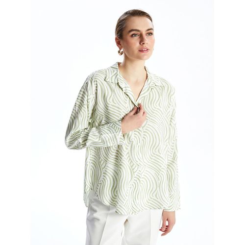 Loose Fit Patterned Women's Shirt