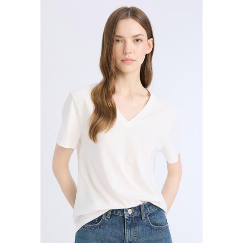 Woman Regular Fit Short Sleeve T-Shirt - WHITE