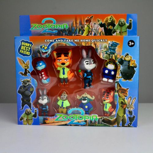 8-in-1 City Animal Friends Mini Figures Set – Soft Flexible Collectible Characters – Built-in Charm Loops – Compact Portable Size – Desk Decor, Cake Toppers & Bag Charms – Non-Toxic Child-Safe Materials Gift (Shape & Color May Vary)