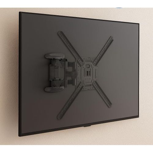 60-inch wall-mounted swivel monitor bracket with two arms- supports up to 36 kg- compatible with all types of curved/flat LED- LCD- and 4K monitors- and supports 50 to 80 left and right rotation.
