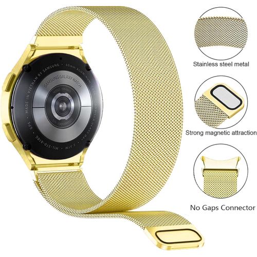 Next Store Stainless Steel Magnetic Watch Band Compatible with Samsung Galaxy Watch 4567 40mm44mmWatch 6 Classic 43mm47mm5 Pro 45mmGalaxy Watch 4 Classic 42mm46mm