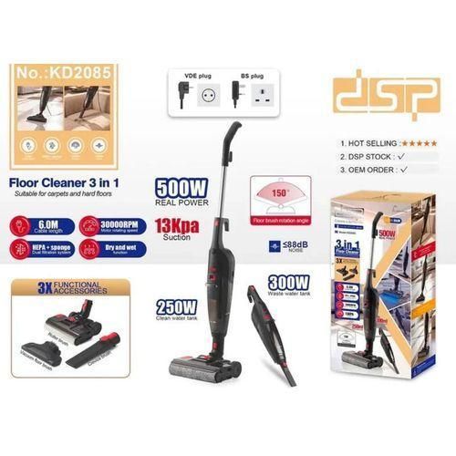 KD2085 3-in-1 Vacuum Cleaner for Carpets and Floors, Wet & Dry, 500W