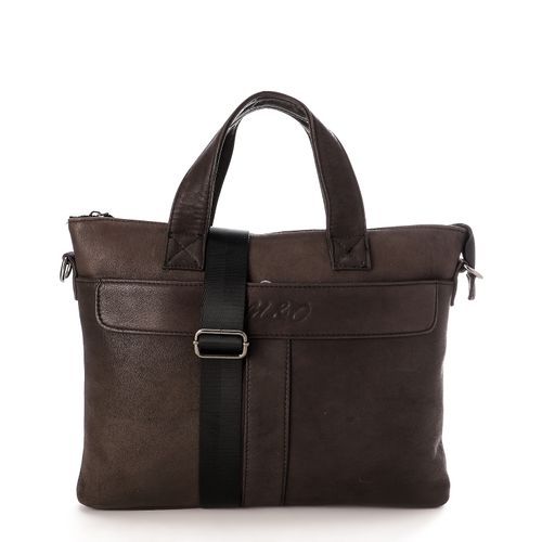 حقيبة يد رجالية جلد سادة بسحاب - هافان